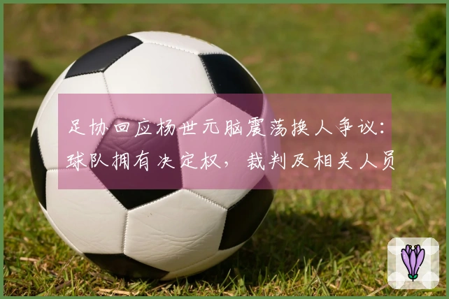 足协回应杨世元脑震荡换人争议：球队拥有决定权，裁判及相关人员无权评估与介入